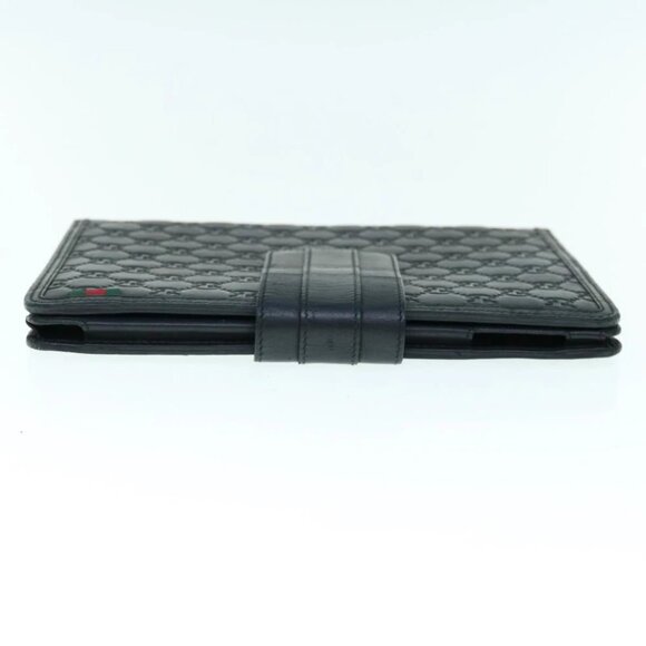 GUCCI GG Canvas Guccissima Web Sherry Line iPad Case Black Red 283782 Auth 64323 - Picture 11 of 16